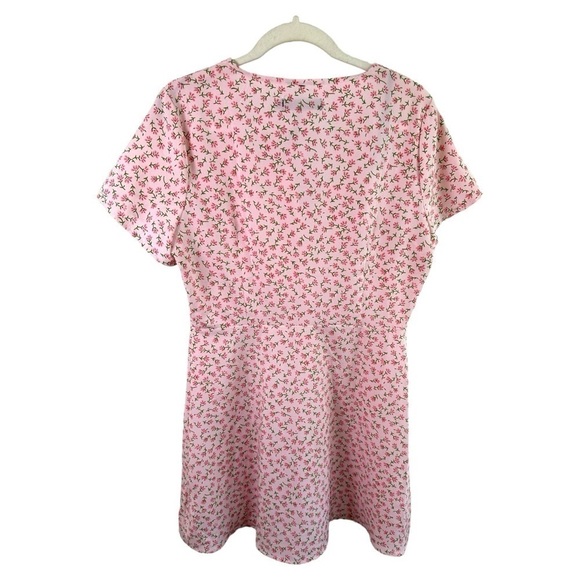 Missguided Dress Womens 8 Floral Mini Cottagecore Coquette Short Sleeve NWT - Picture 2 of 9